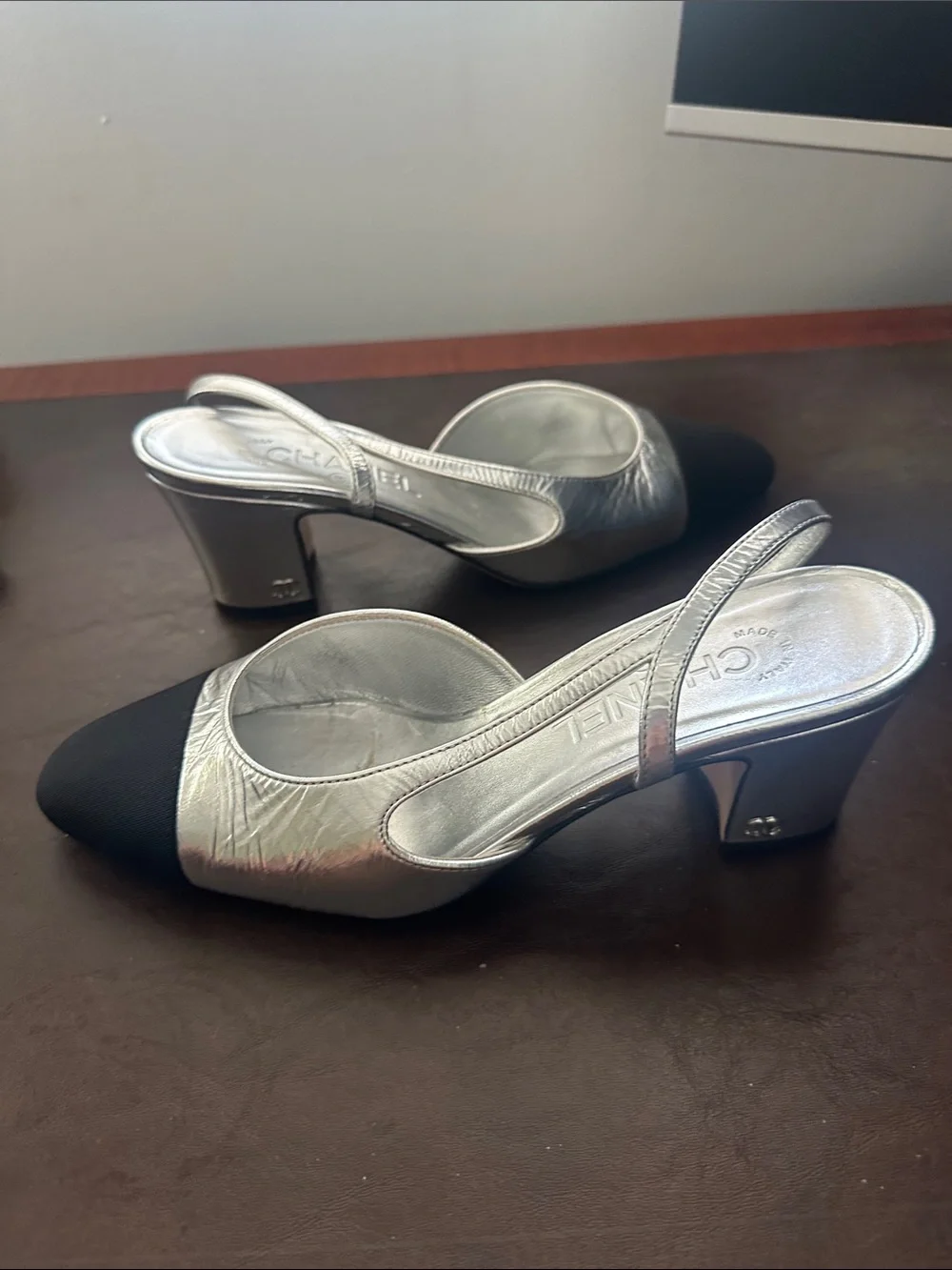 CHANEL slingback heels